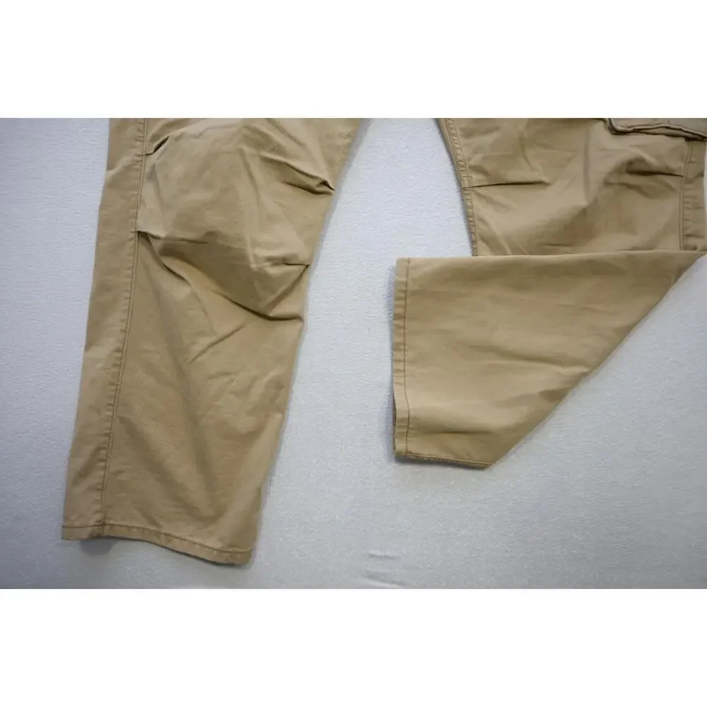 Levis Cargo Pants Beige Loose Baggy Straight‎ Flat Mens Size 44 x 30